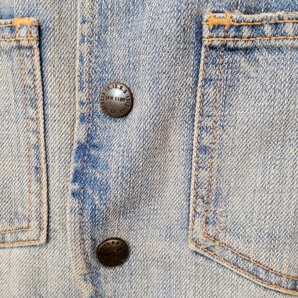 Current Elliott The Circle Vest Denim - Picture 5 of 8